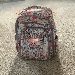 JuJuBe Be Right Back Diaper Bag Backpack floral print